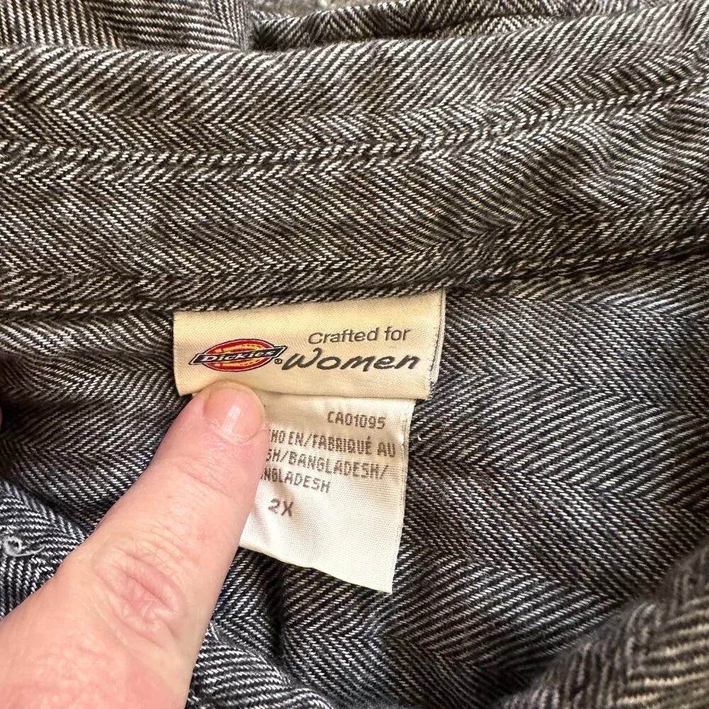 Dickies Herring Bone Long Sleeve Shirt - Picture 2 of 3